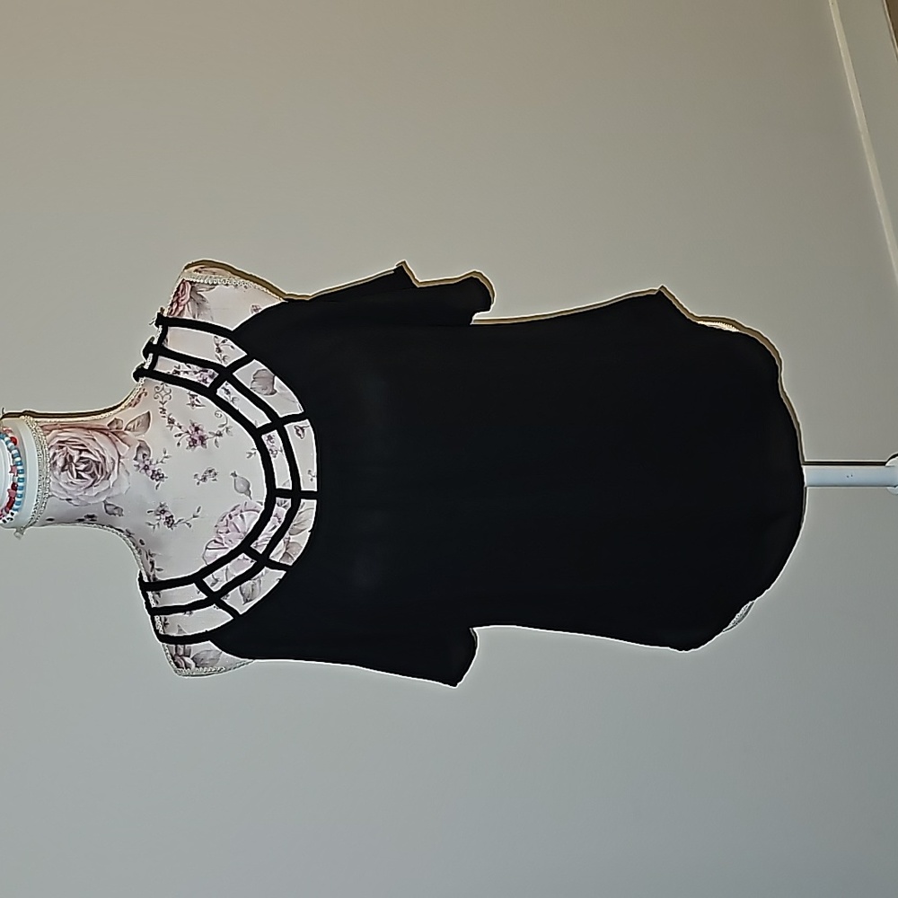MNK black Sheer Sexy Top Size M